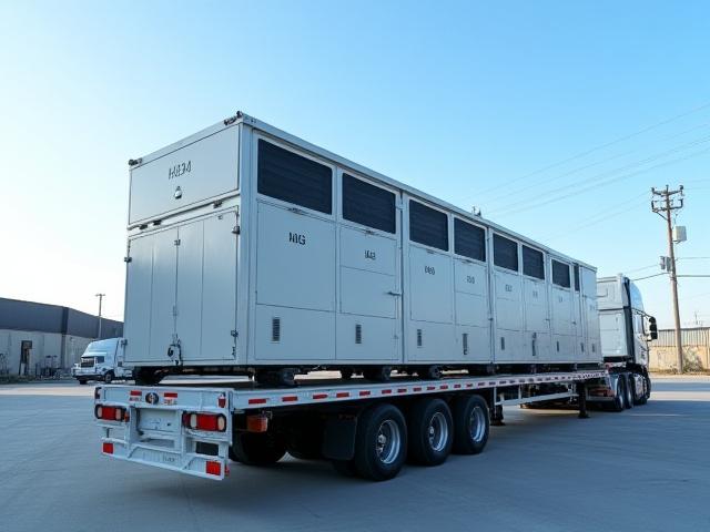 Industrial cooling units on a Camacho trailer