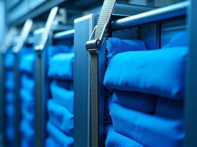 Secured server racks in transit