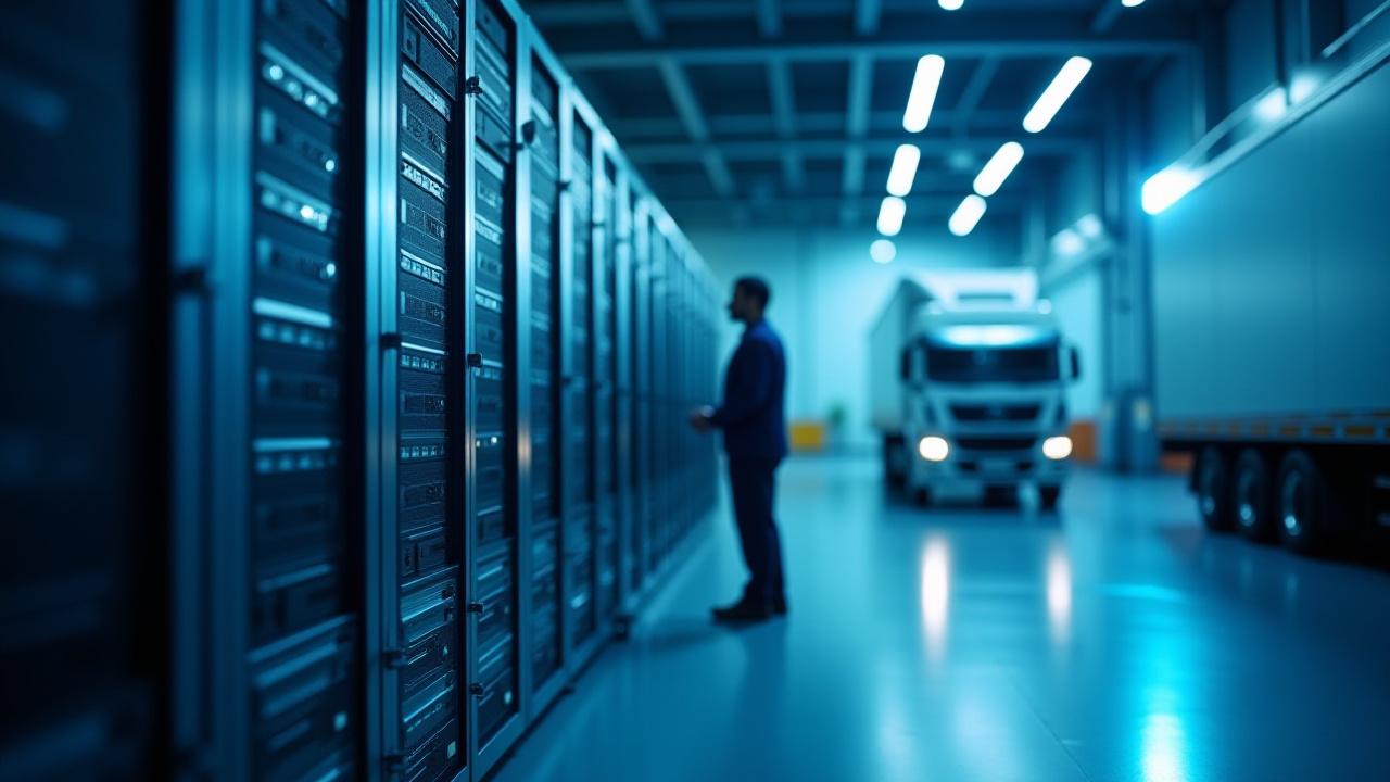 High-tech server rack preparation for specialized transport