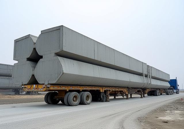 Pre-cast concrete structural forms for infrastructure project